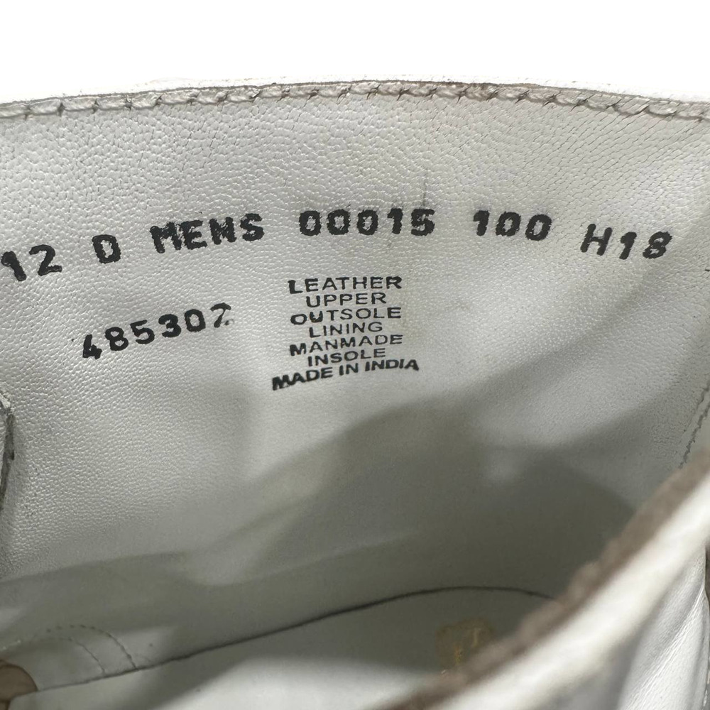 Stacy Adams GoodYear Welt Leather Sole White Cap Toe Boots Men's 12 D - Picture 5 of 9